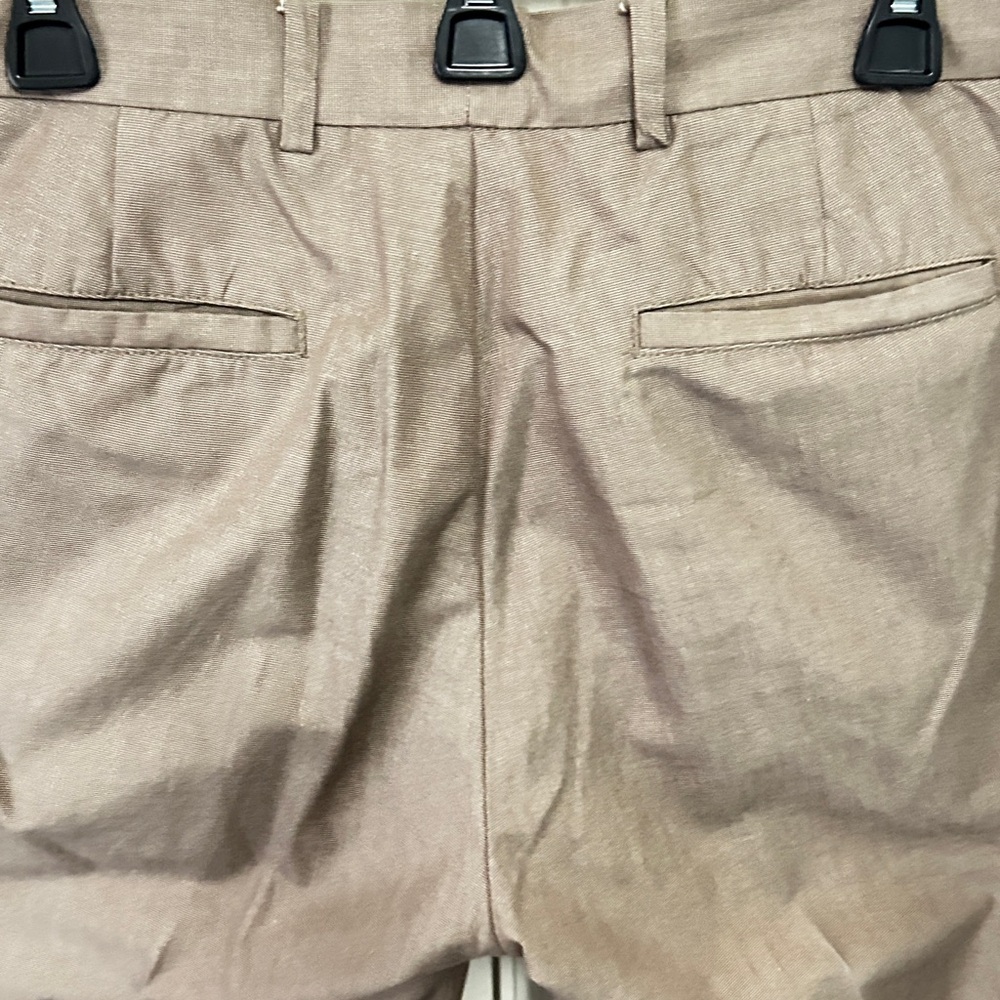 Austin Reed Classic Tan Flatfront Slacks - Picture 4 of 5